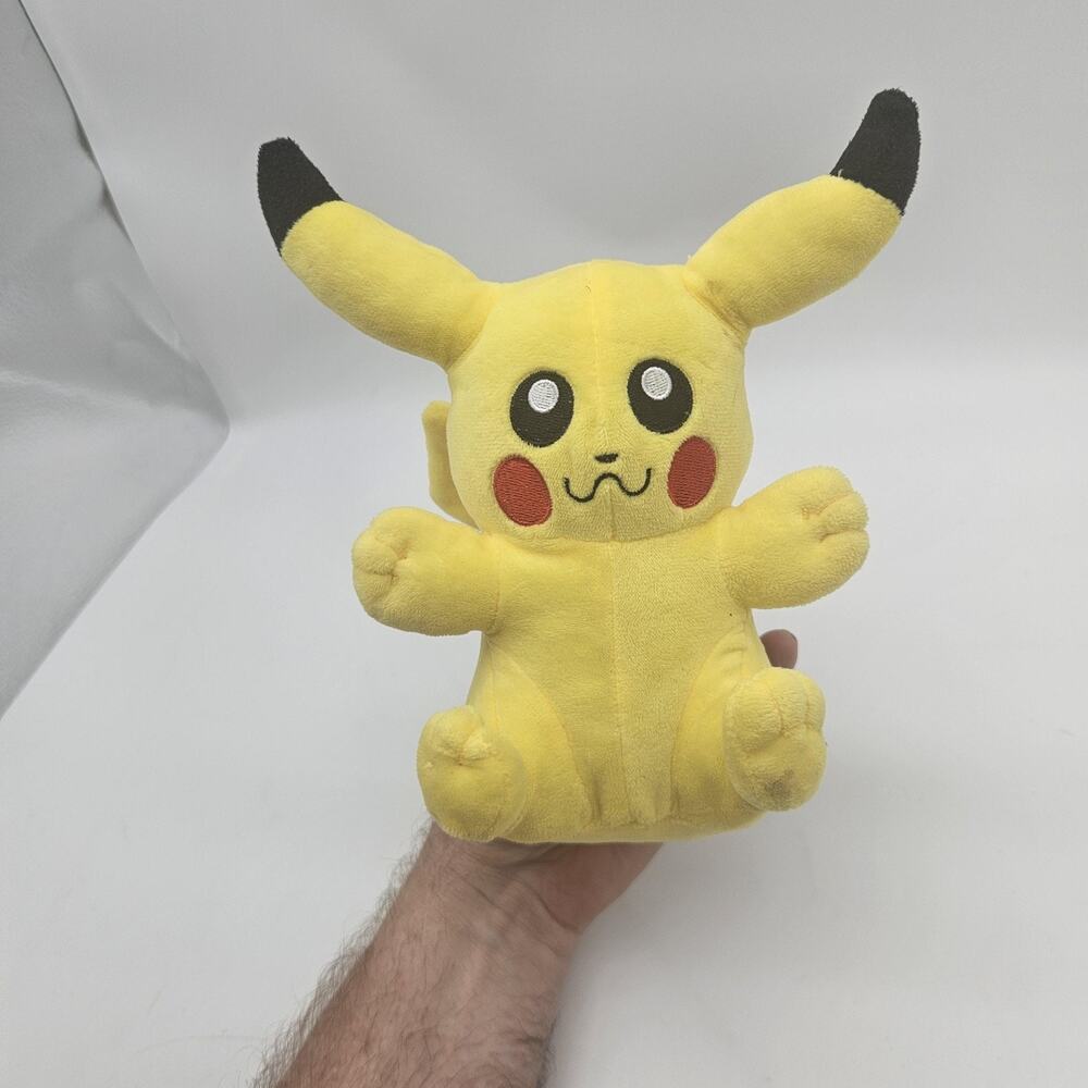 Pokemon Pikachu Plush Stuffed Animal Toy Small‎ Yellow Sitting Figure Character